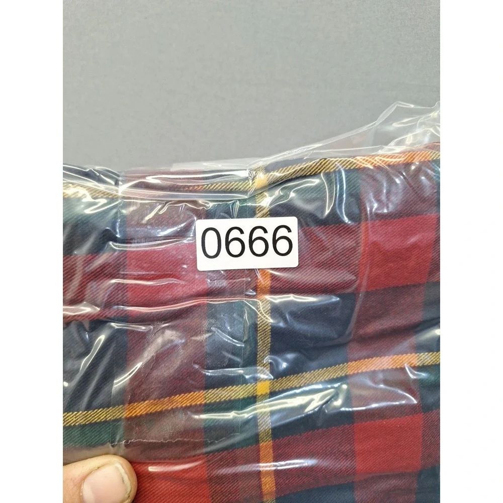 New Duluth Trading Mens 2XL Free Swinging Flannel Plaid Red Green Outdoor Hiking